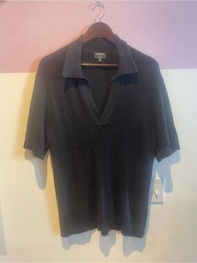 Todd Snyder Summer Weight Black Knit Polo